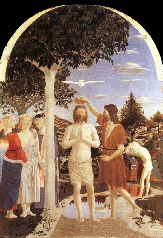 Piero della Francesca The christening of Christ Spain oil painting art